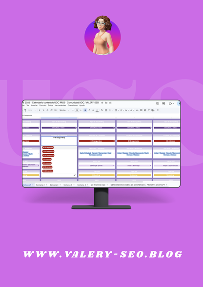📅 Calendario UGC 2025/2026 Redes Sociales 🤳