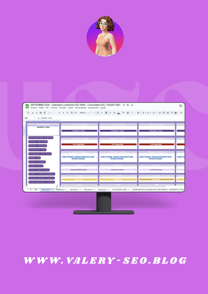 📅 Calendario UGC 2025/2026 Redes Sociales 🤳
