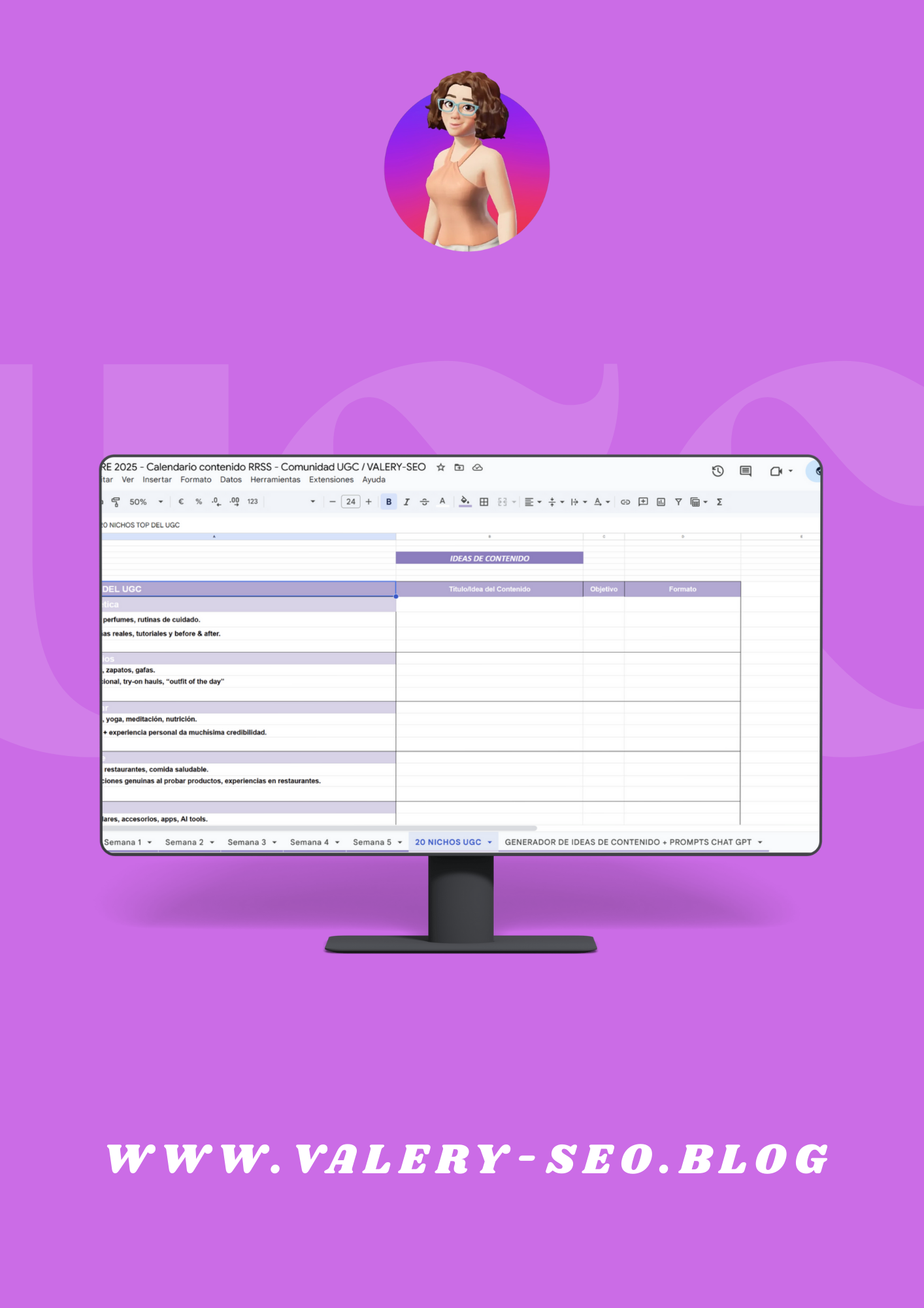 📅 Calendario UGC 2025/2026 Redes Sociales 🤳