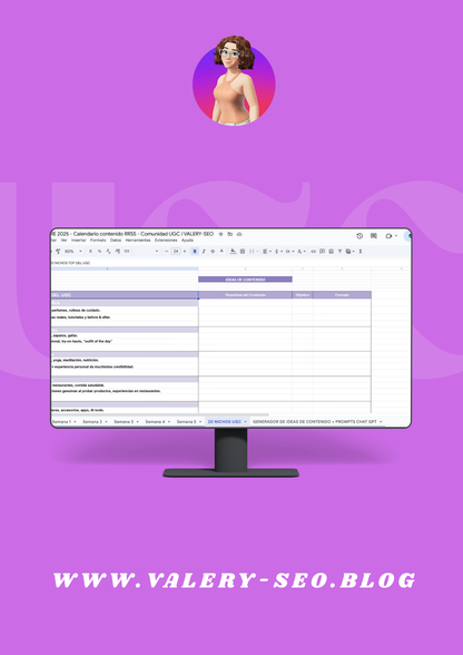 📅 Calendario UGC 2025/2026 Redes Sociales 🤳