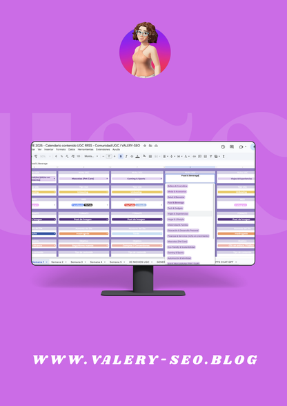 📅 Calendario UGC 2025/2026 Redes Sociales 🤳