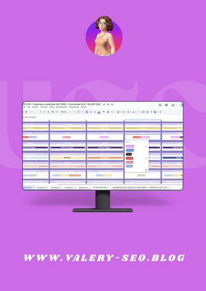 📅 Calendario UGC 2025/2026 Redes Sociales 🤳