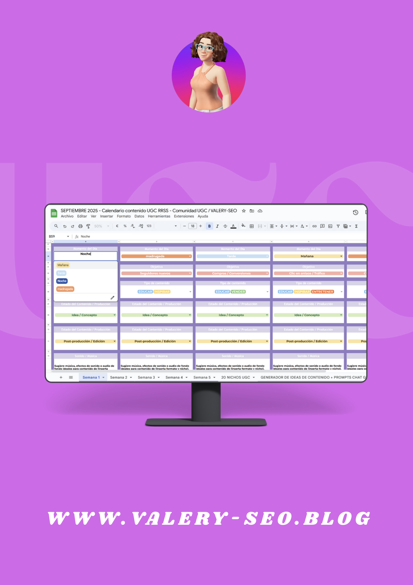 📅 Calendario UGC 2025/2026 Redes Sociales 🤳