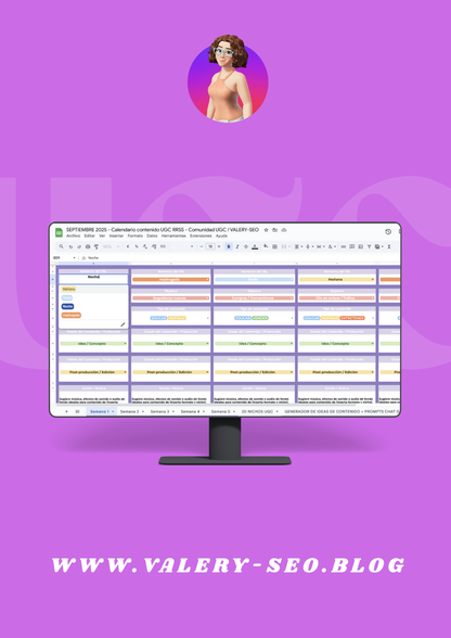 📅 Calendario UGC 2025/2026 Redes Sociales 🤳